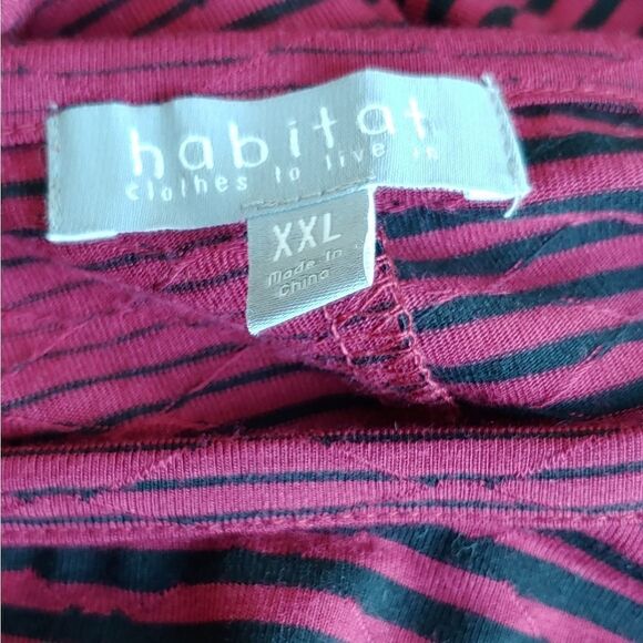 Habitat deep red and black stripe popover tunic XXL - Picture 10 of 10